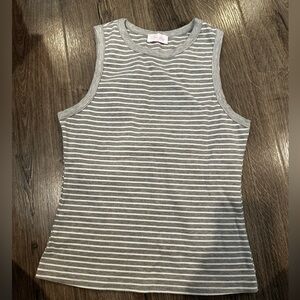 Pink Lily Stripe Tank Top